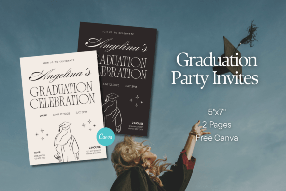 Download Graduation Party Invitations Template - Premium Bundle